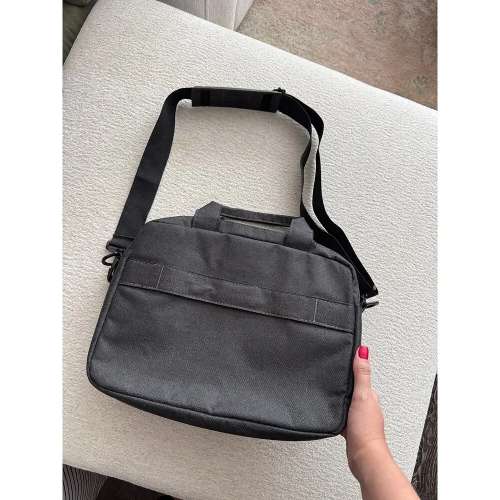 Lenovo 12in Laptop Bag T210 Grey Black Messenger Shoulder Bag Water-Repellent